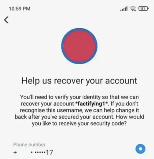 Восстановление учетной записи Instagram на Android | InstHacker